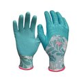 Patioplus Womens Latex Gardening Gloves - Blue  Medium PA611969